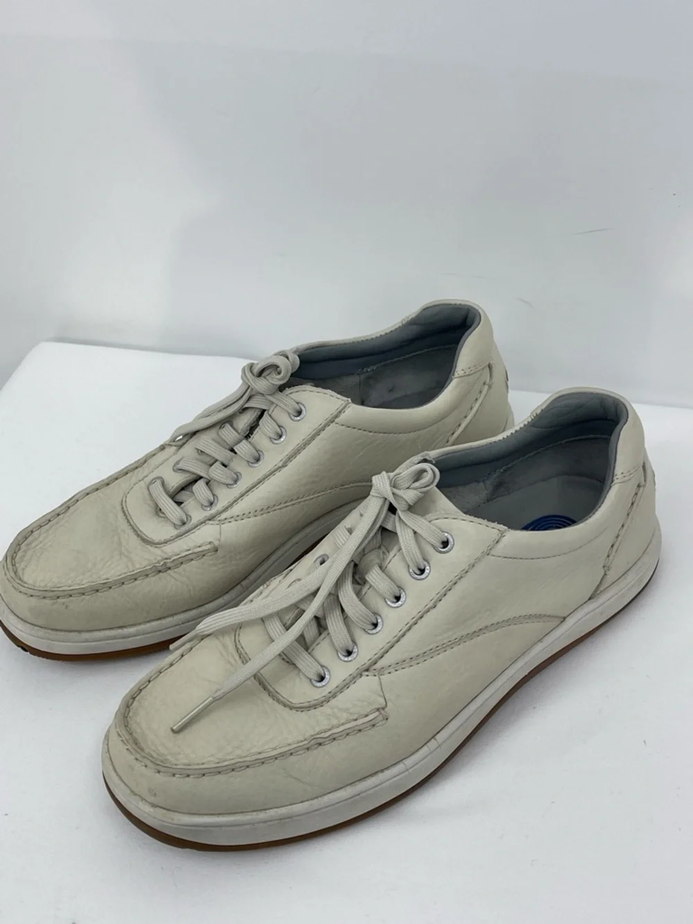 ROCKPORT Men's Casual Leather Sneakers/SHOES  in Off-White SIZE 9M